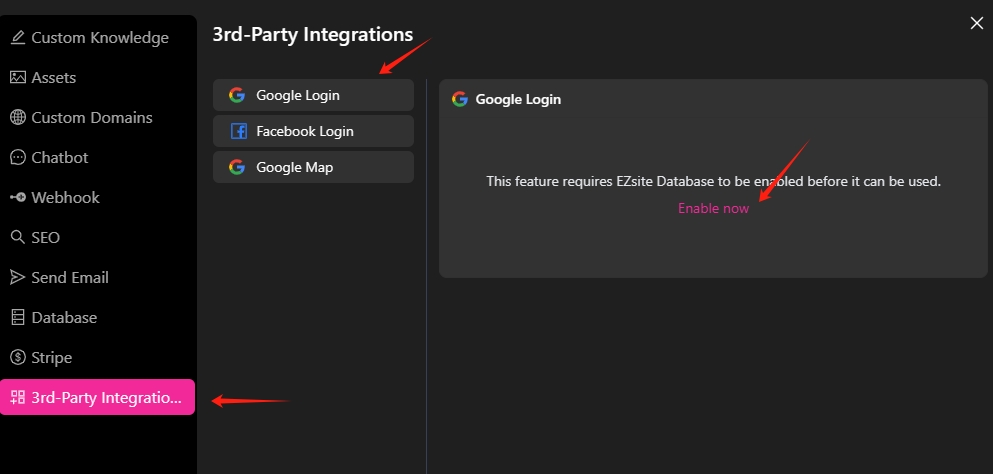 click google login