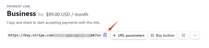 Stripe Copy Payment Link