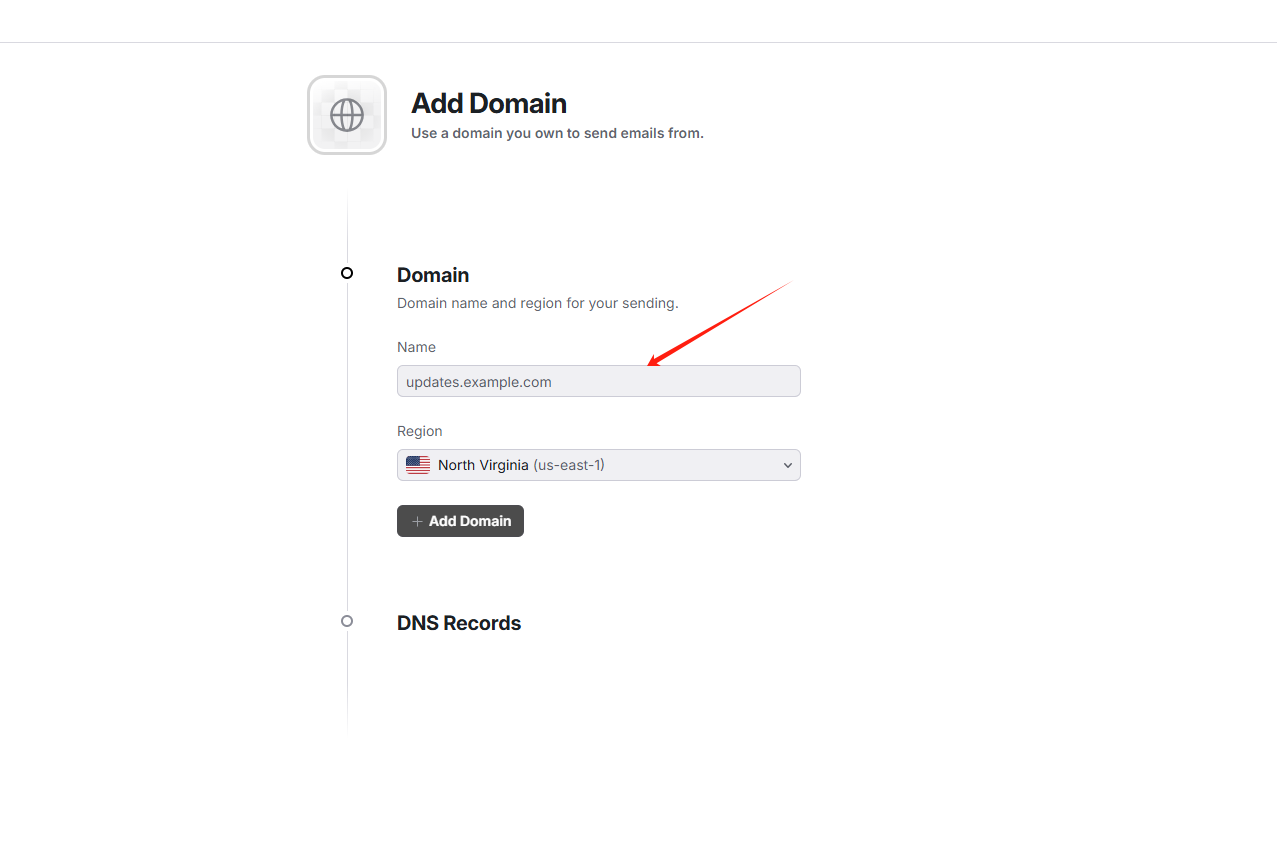 Add Domain